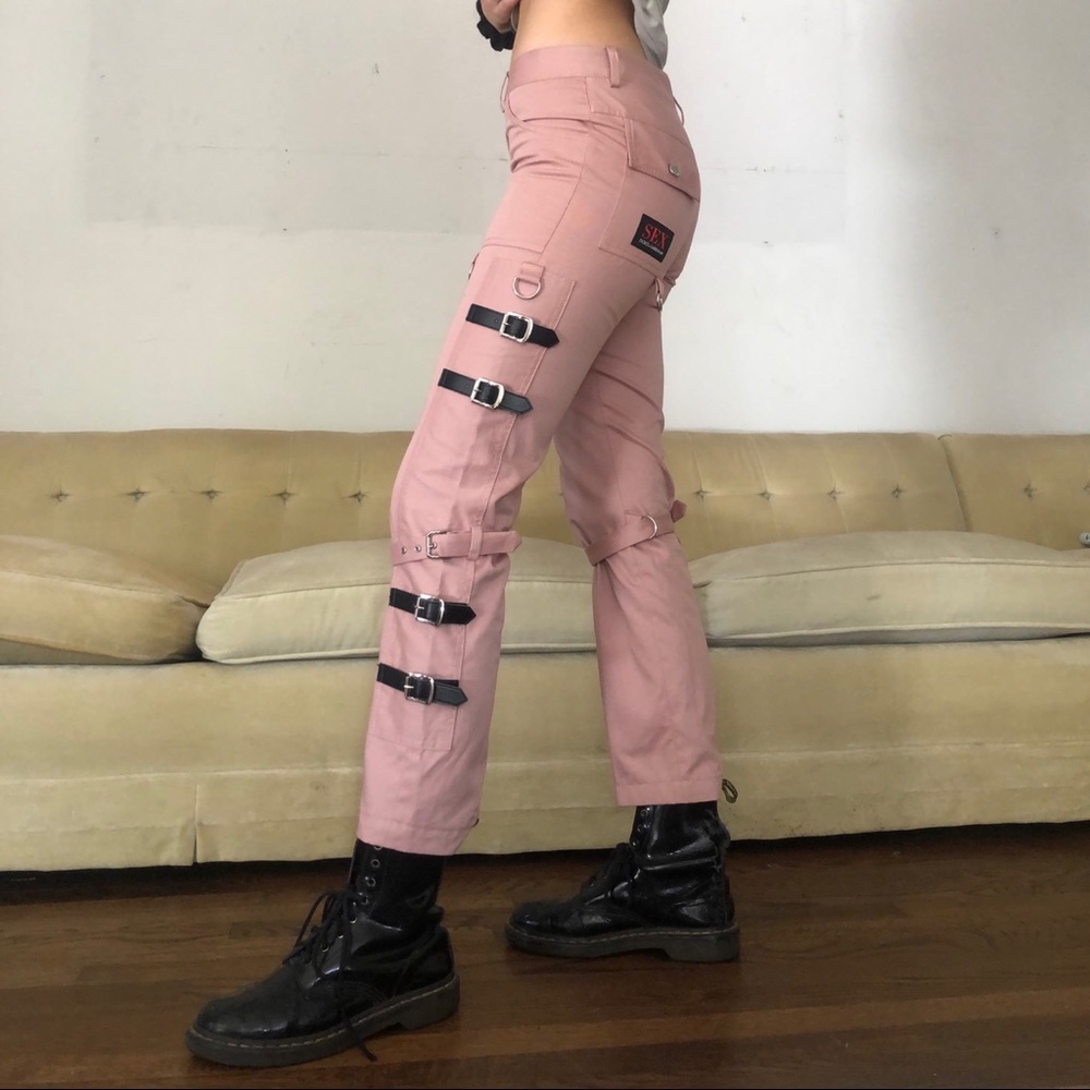 2000s RARE ⭐️ Dolce & Gabbana "SEX" Bondage Pants - Picture 2 of 10